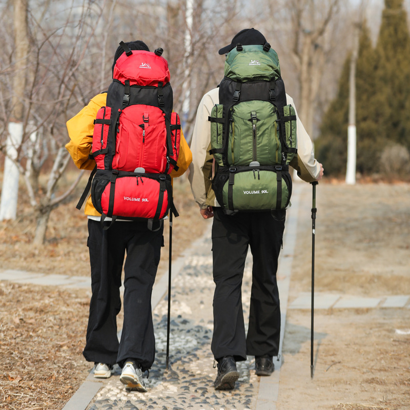 New Arrival Outdoor 90L Large  - đánh giá và giá Hiking Backpack Waterproof