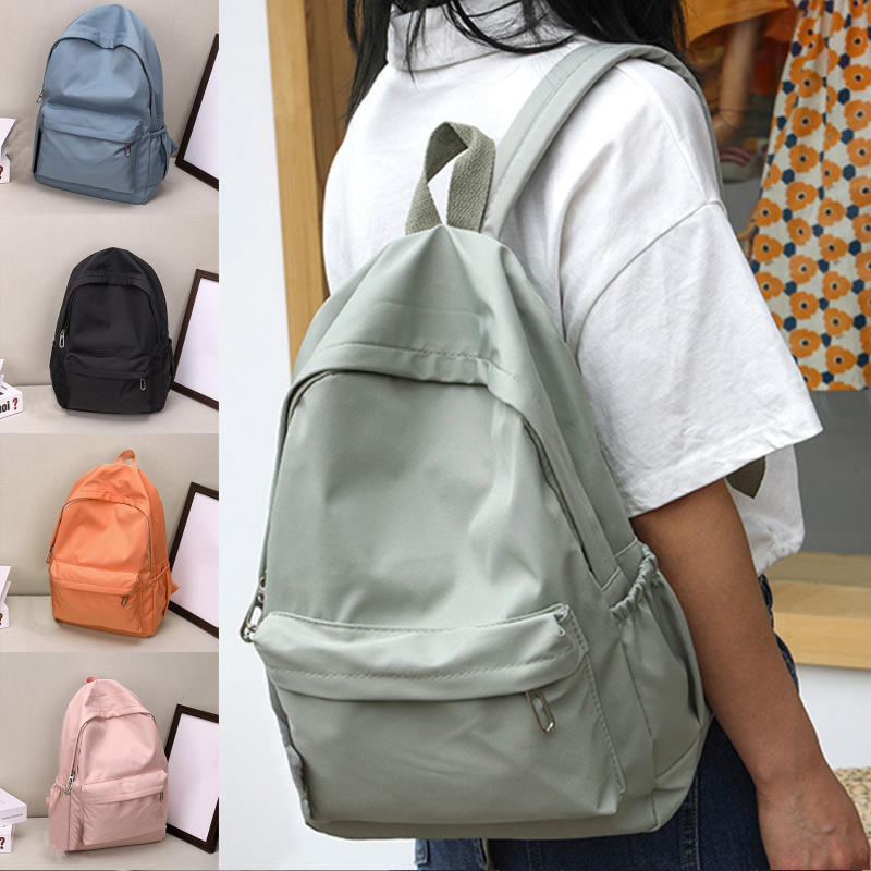 Women Solid Color Leisure Back - đánh giá và giá Canvas Backpack Casual